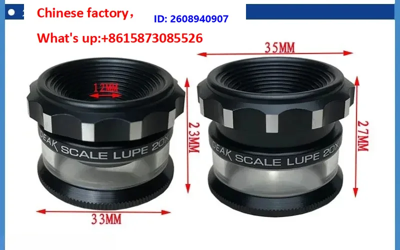 1PCS Original imported PEAK2055 graduated magnifying g-lass SCA-LE LU-PE 20X Japan 2055-20X