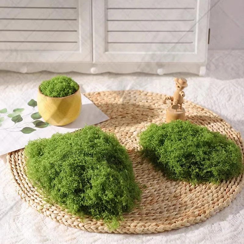 Simulated Filamentous Moss Lawn, Simulated Wool Moss Wedding Home Decoration Landscape Layout, Lawn Bonsai Potted Plant Paving