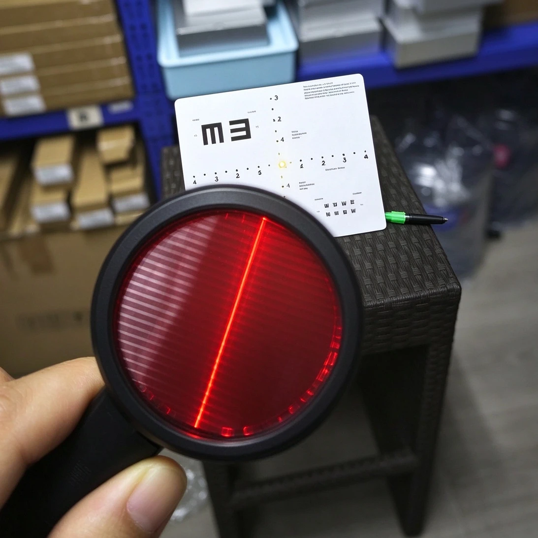 Near Phoria Vision Test Card with Pen Light and Maddox Occluder Kit Esophoria Exophoria Horizontal and Vertical Tester