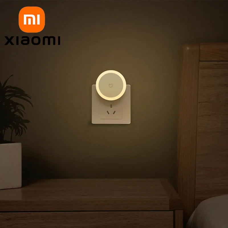 

Подключаемый ночник XIAOMI MIJIA с сенсорным переключателем, китайская версия с адаптером, датчик света, мягкий теплый свет, энергосберегающий дизайн