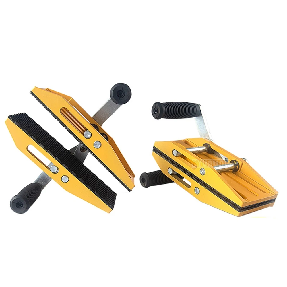 Double Magic Clamp Marble Glass Lifting Plate Clamp, Large Panel Fixture for Stone Handling, Labor-Saving Tool,yellow