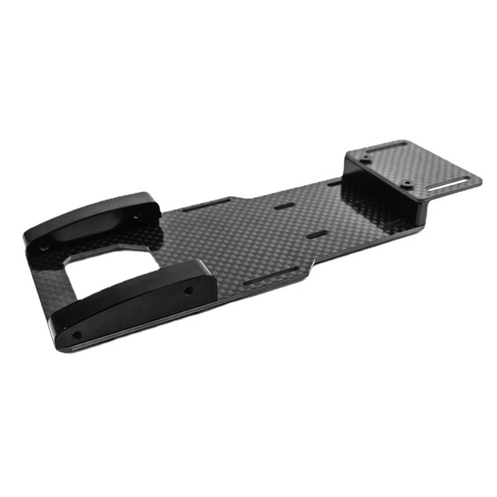 Low Center of Carbon Fiber Battery Tray Adjustable ESC Mount for 1/10 Axial SCX10 II 90046 RC Car