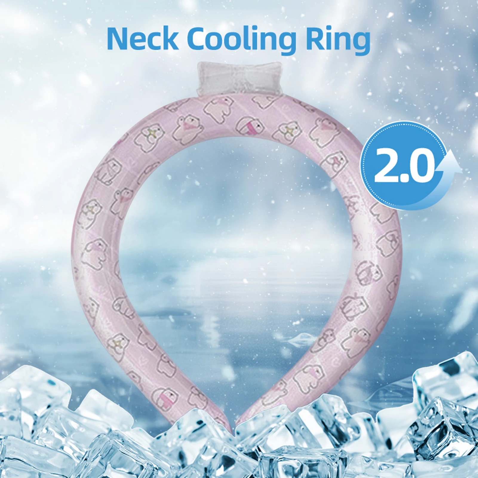 

Portable Neck Cooler Summer Outdoor Cooling Neck Ring For Camping Cycling Running Working Outing Heatstroke Prevention Neck Ring