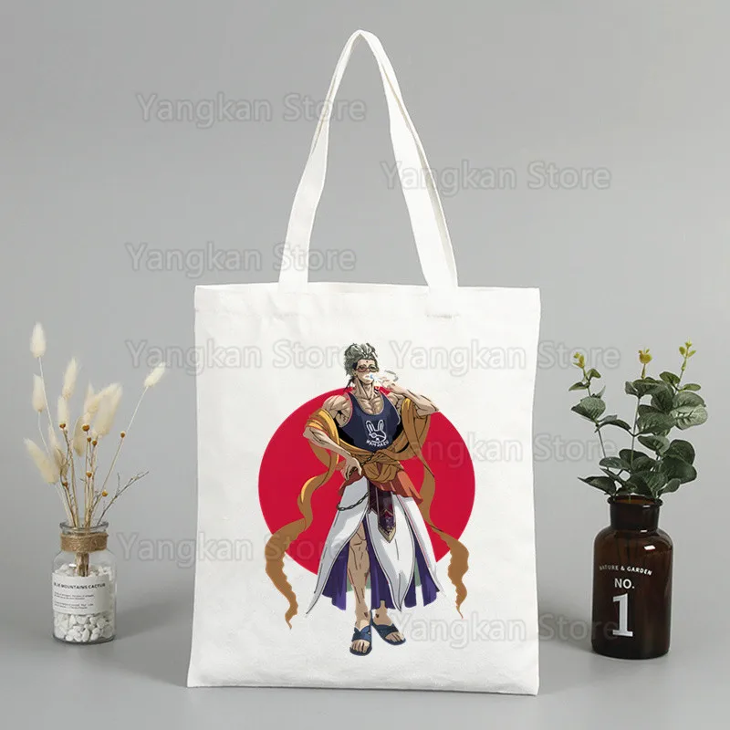 بودا سجل راجناروك بوذا أنيمي موضة حقيبة قماش قنب النساء الفتيات بسيطة سعة كبيرة تخزين حقيبة تخييم حقيبة تخييم حمل