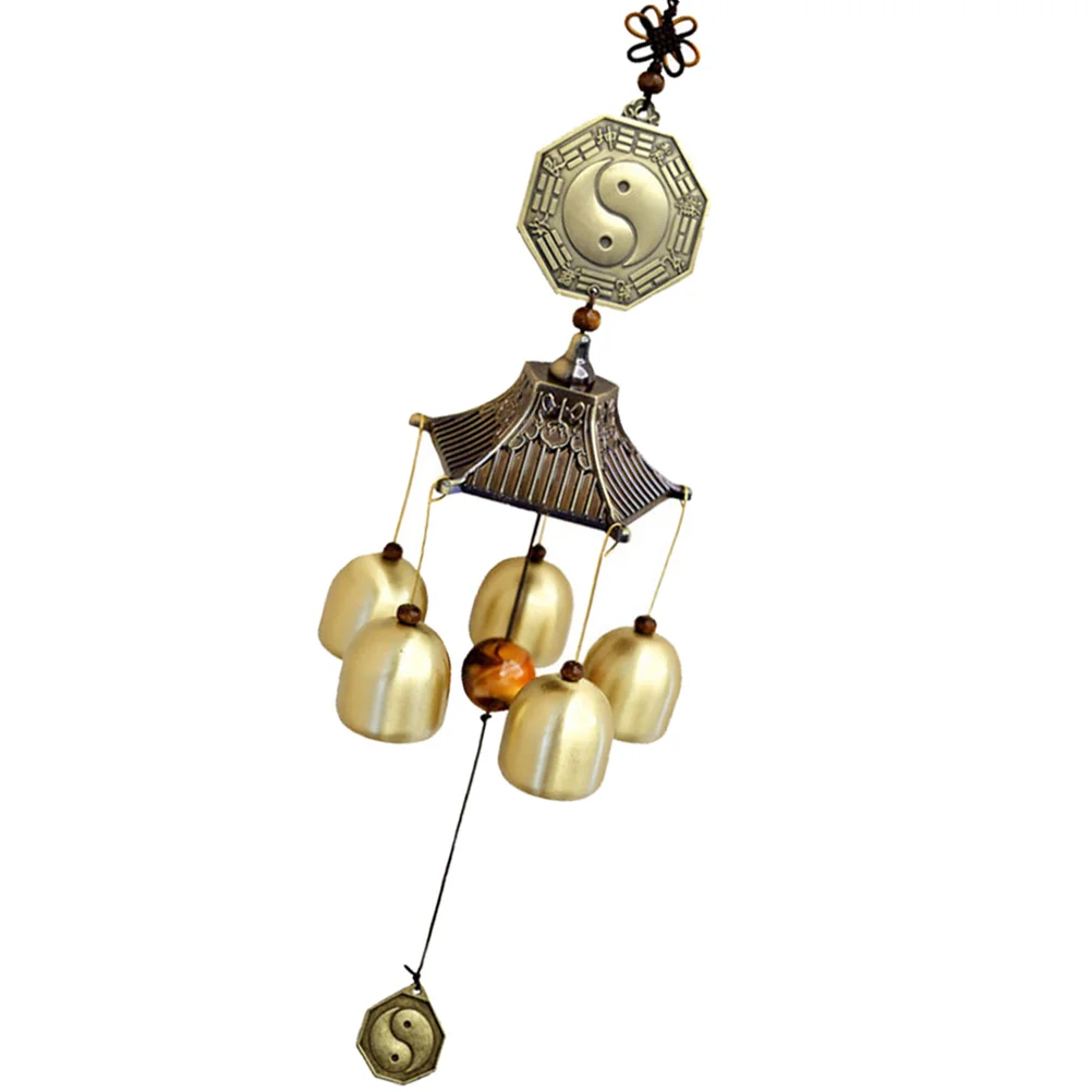 Wind Chime Pendant Copper Hanging Bell Home Decor Garden Praying Japanese-style