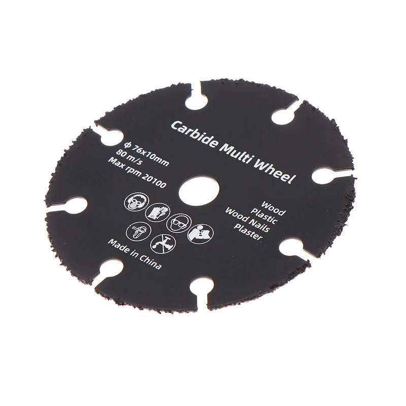 3inch Wood Carving Disc, Plastic Cut Off Wheels,Circular Saw Blade Carbon Steel Tipped Plaster Cutting Disc Angle Grinder