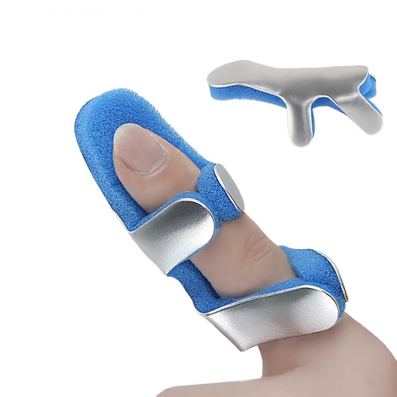 1Pcs Adjustable Frog Phalanx Finger-Hand Splint Brace Aluminium Toad Finger Protector Support Recovery Injury Malleable Support