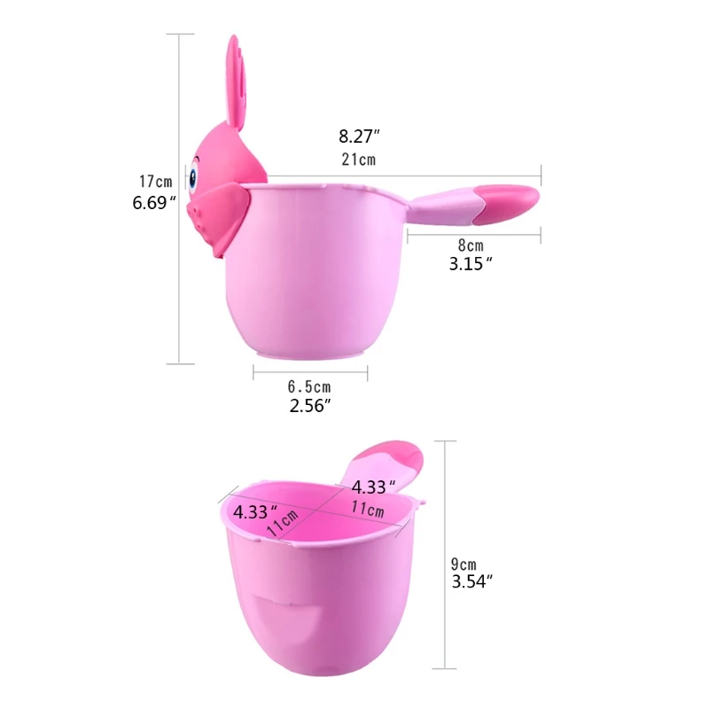 Bébé bain cascade rinçage shampooing rinçage tasse mignon dessin animé douche lavage pour Hea