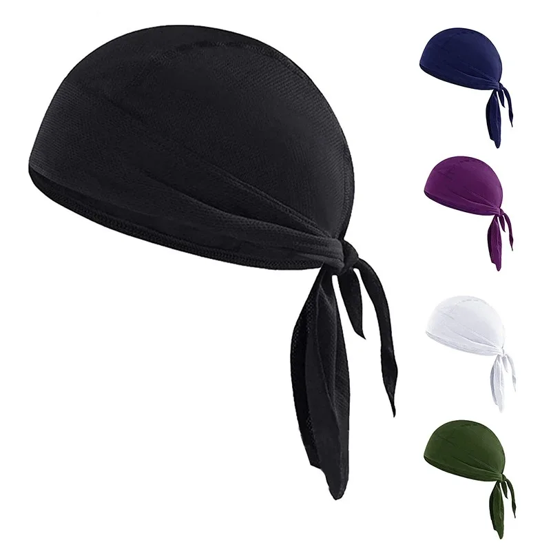 

Outdoor Riding Pirate Hat Quick Dry Sports Bandana Running Hiking Sunscreen Hood Headwear Wicking High Elasticity Balaclava Hat