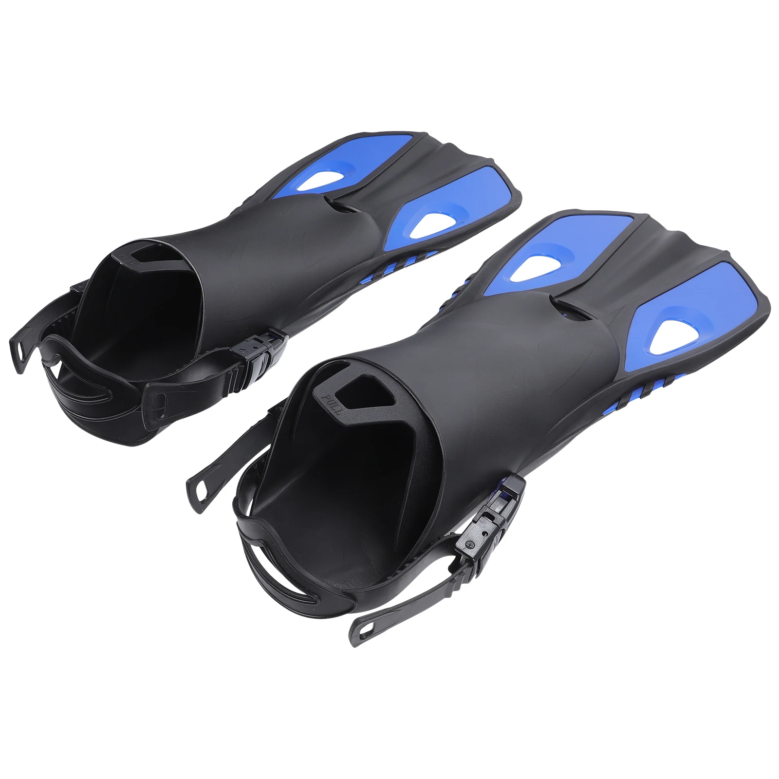 

1 Pair Diving Flippers Comfortable Swimming Fins Flexible Rubber Snorkeling Fins For Men Women Adults Open Heel Adjustable Quick