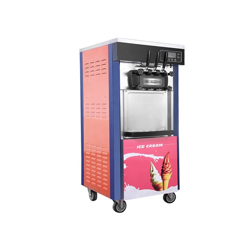 Germany High Quality Super Golden Vertical Turbine Soft Icecream Vend Milk Ice Cream Machine Express