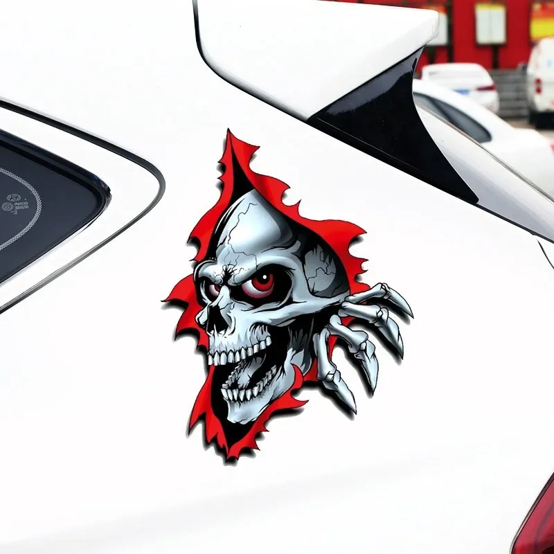 

Personality 3D Skull Car Stickers Horror Skull Windshield Stickers Car Sticker for Motorcycle Car Decoration Car Accessories