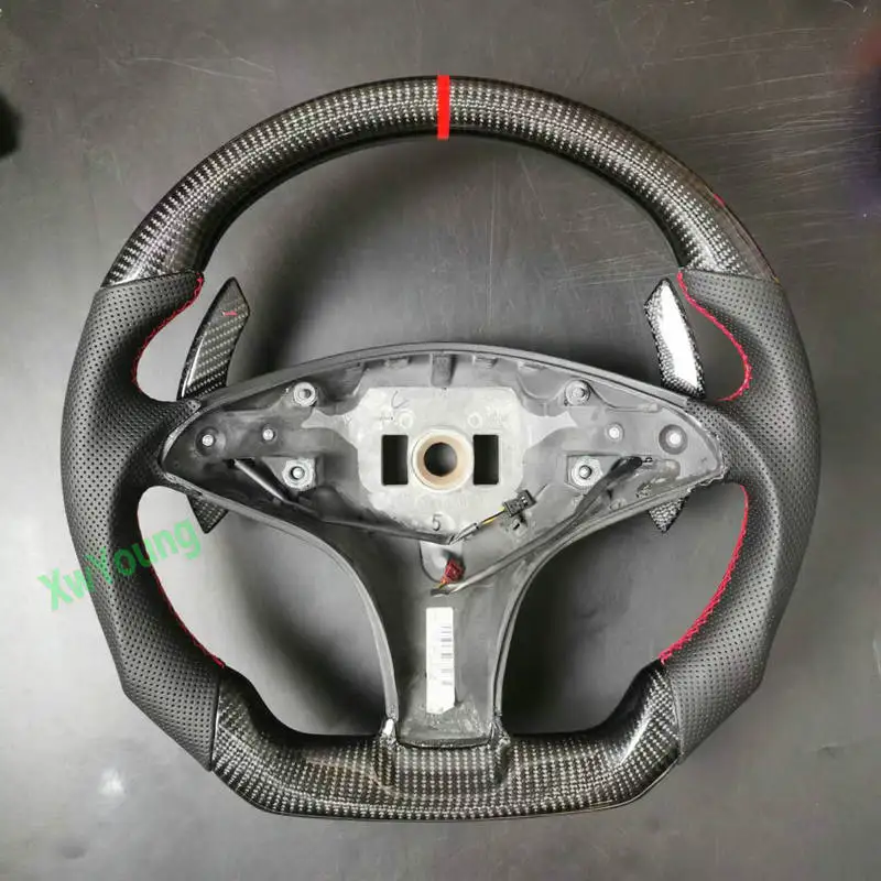 For Mercedes-Benz SL300 SL350 SL500 CLS W219 Customize 100% Real Carbon Fiber Car Steering Wheel