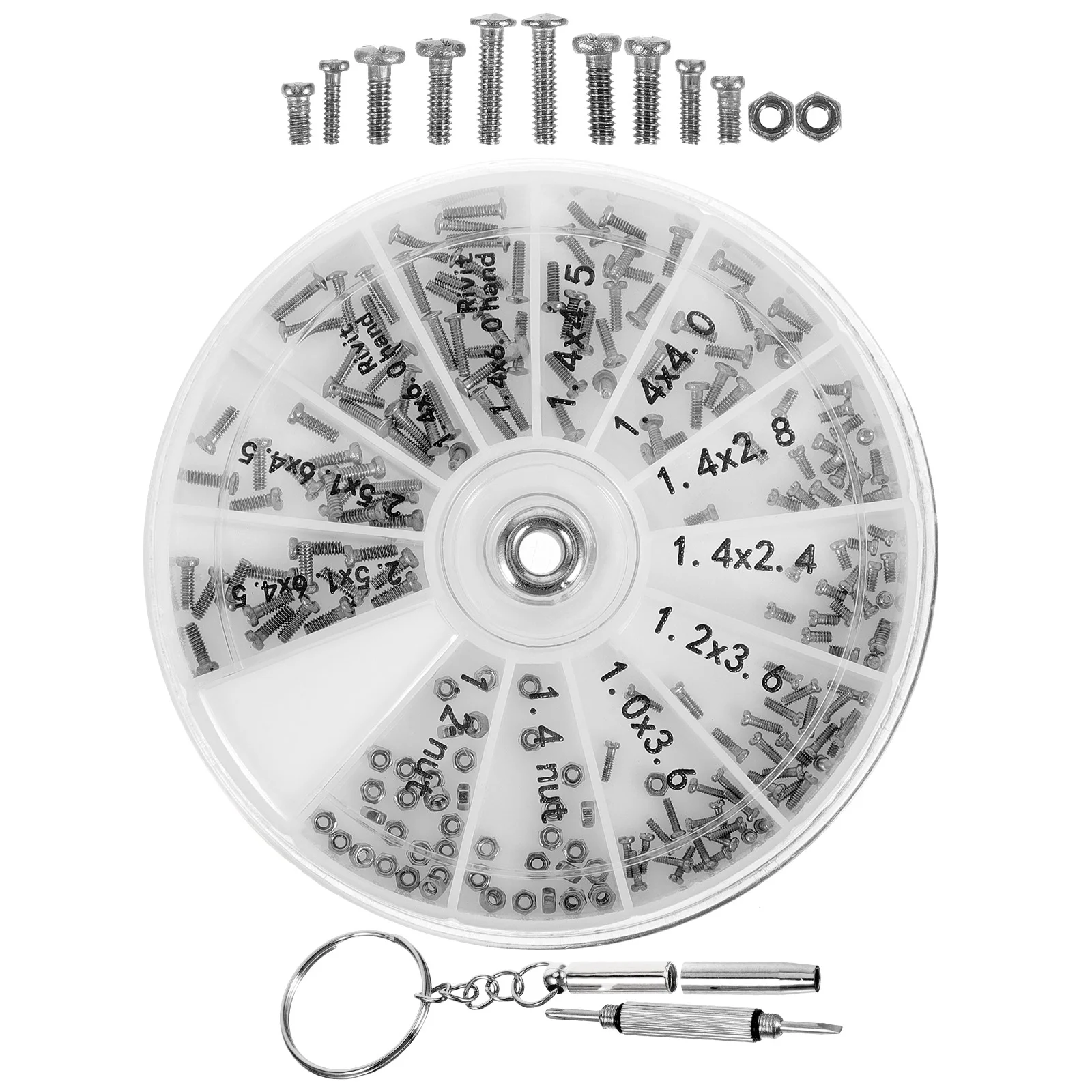 Sunglass Repair Kit Glasses Tool Eyeglass Replacement Parts with Screws and Screwdriver Fixing Electric Wrench