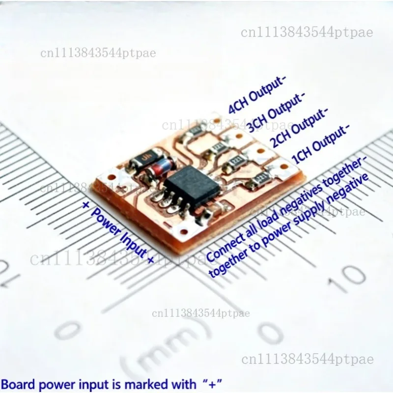 A red and blue warning model light control module