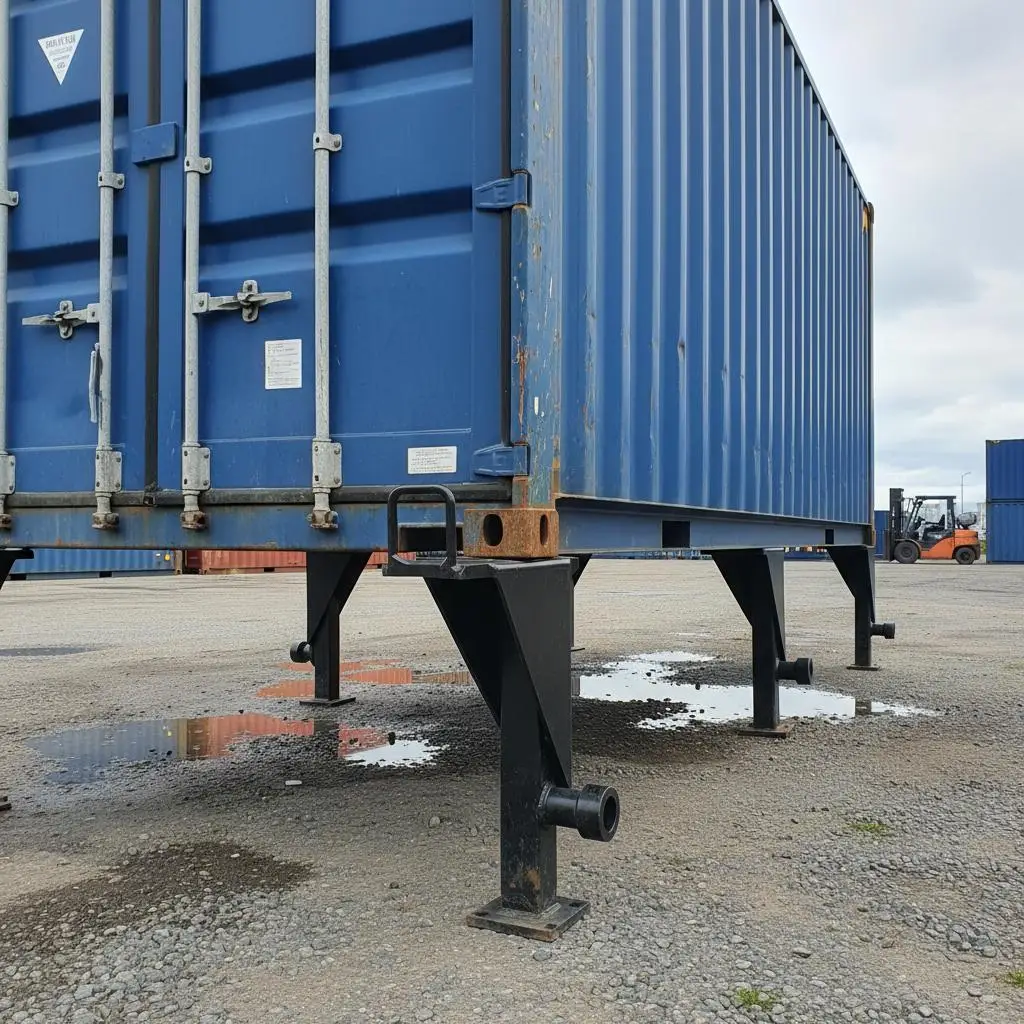 

Cargo Container Leveling Tool 1-Pack For Storage Logistics Warehouse Management, U-Shaped Handle Heavy Duty Steel Manual Lift