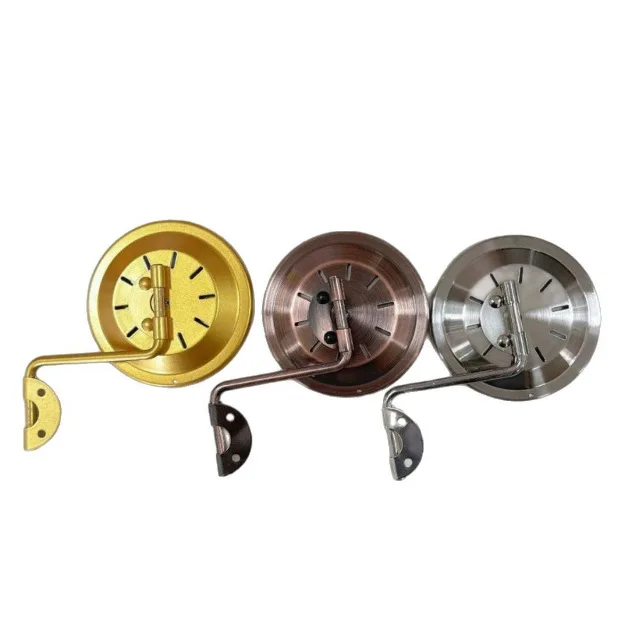 100Mm Bronze Thermometer with Connecting Rod, Brushed Drawing Plate, Copper Spray Gold Paint, Antique Copper