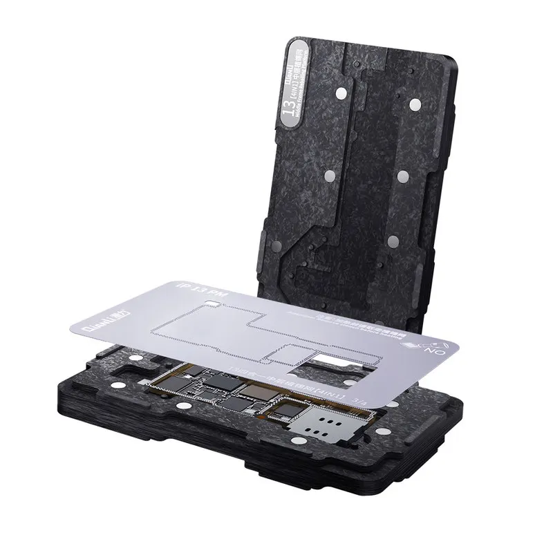 Qianli Motherboard Middle Layer Board 3D BGA Reballing Stencil Plant Tin Platform For iPhone 13 13 Pro Max 13 Mini Repair Net