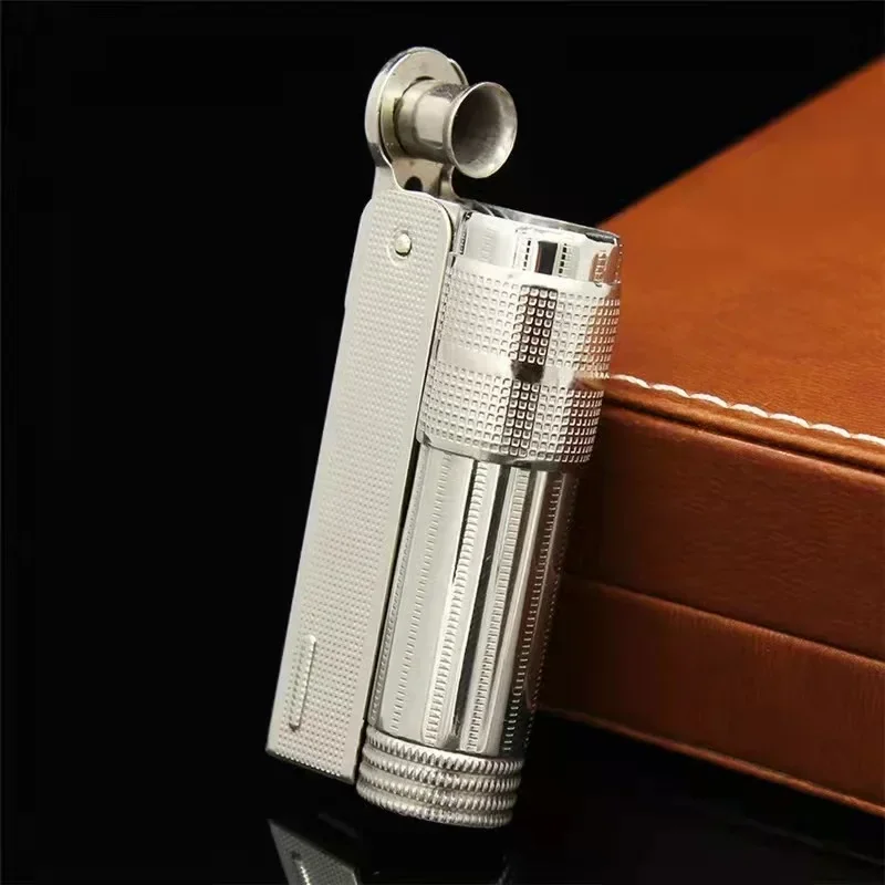 Original Stainless Steel IMCO Kerosene Lighter Windproof Gasoline Flint Cigarette Lighter Petrol Oil Lighter Inflated Men Gadget