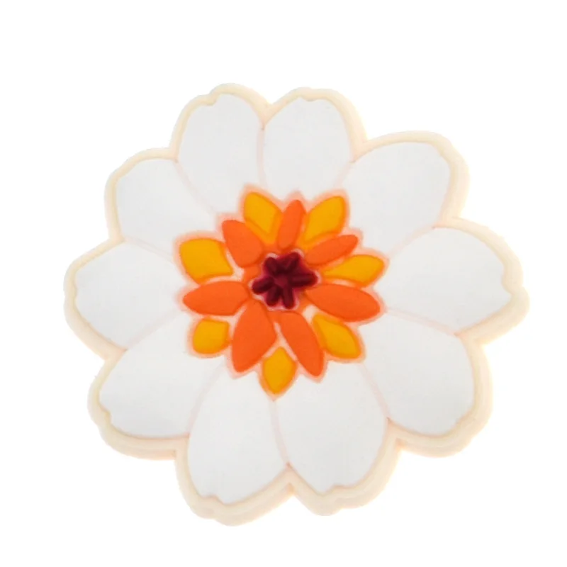 Hot Sale Nieuwkomers Zonnebloem Paddenstoel Schoen Bedels Pin Voor Crocs Schoenaccessoires Decoratie Kinderen Volwassen Kerstfeest Geschenken