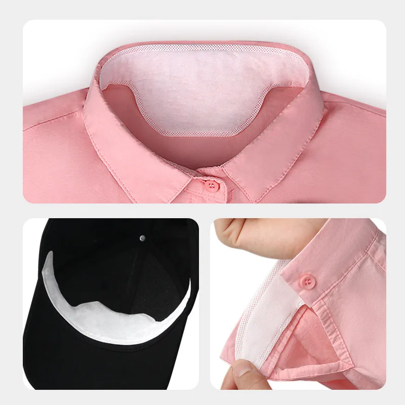 10 Pcs Sweat Pads Collar Protector For Men Women Disposable Shirt Neck Liners Invisible Against Sweat Stain Neck Deodorant Pads