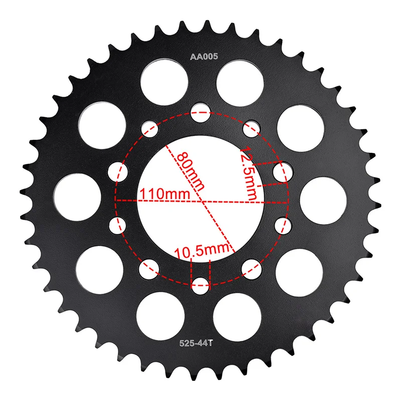 525 chain 42 T 44/45 T 16 Tooth Sprocket For Honda CRF 1000 1100 L Africa Twin Adv Sports ES DCT ABS CB 400 500 750 VT600 XRV750