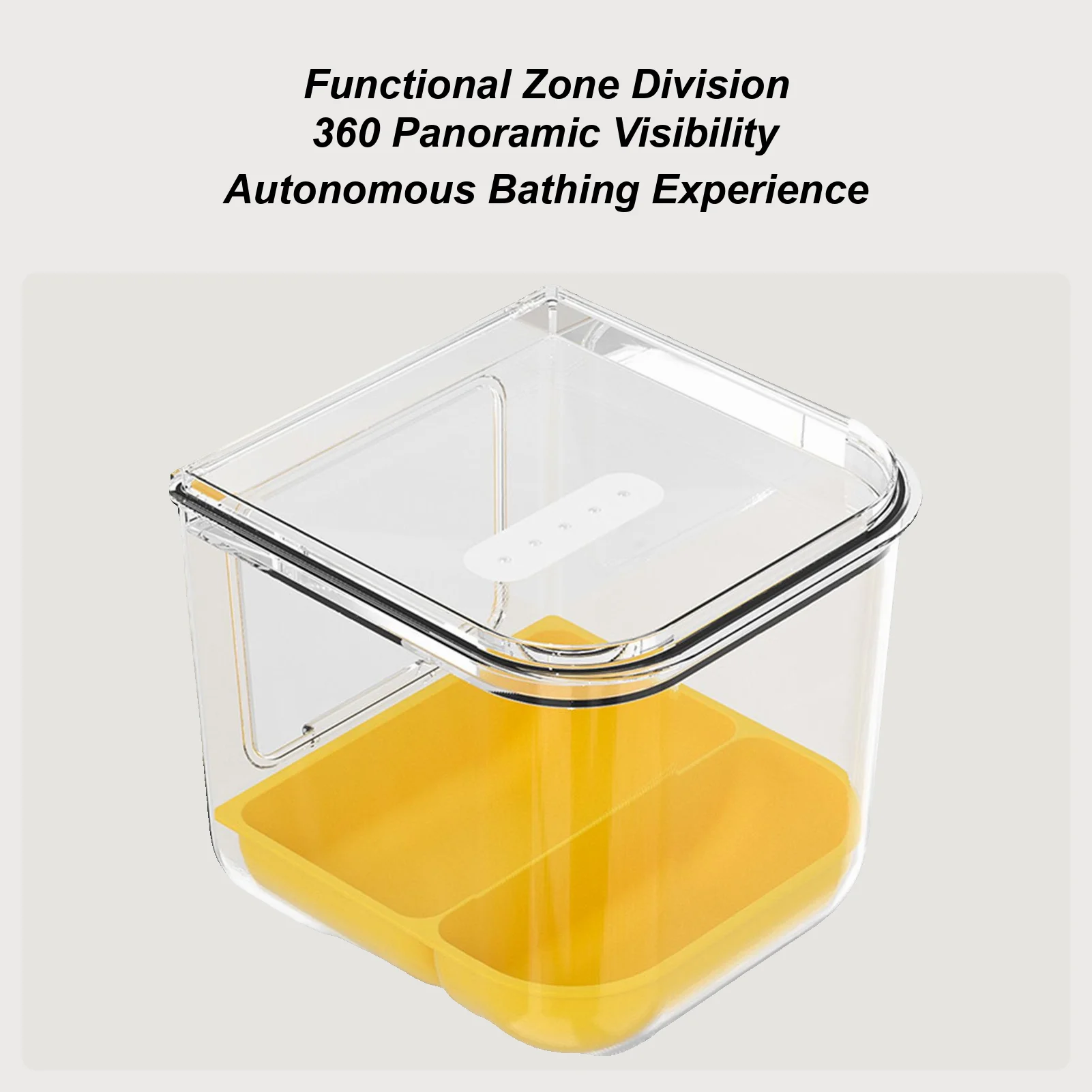 

Parakeet Feeder Transparentbird Feeder Container Cage Food Container For Conure Parrot Parakeet Cockatoo Canary Finch Cockatiel