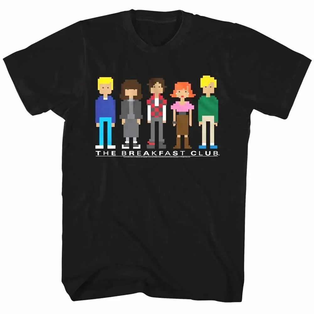 Breakfast Club 8Bit Pixels Group Men'S T Shirt 80'S Classic Movie John Hughes