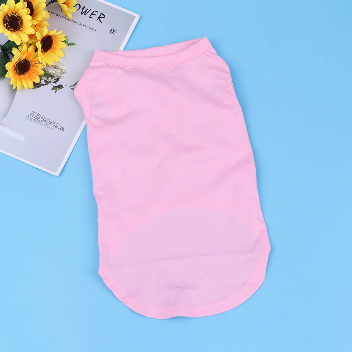 

Comfortable Dog T-Shirt Pink Xl Casual Vest Pet Dog Clothes Cotton Breathable Summer Puppy Shirt Outdoor Wear Pet Clothing