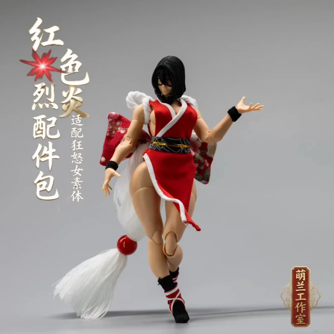 

KOF Mai Shiranui Clothing Cheongsam Shf Handmade Clothes Clothing Is Suitable for 1/12 Size Movable Humanoid Toys