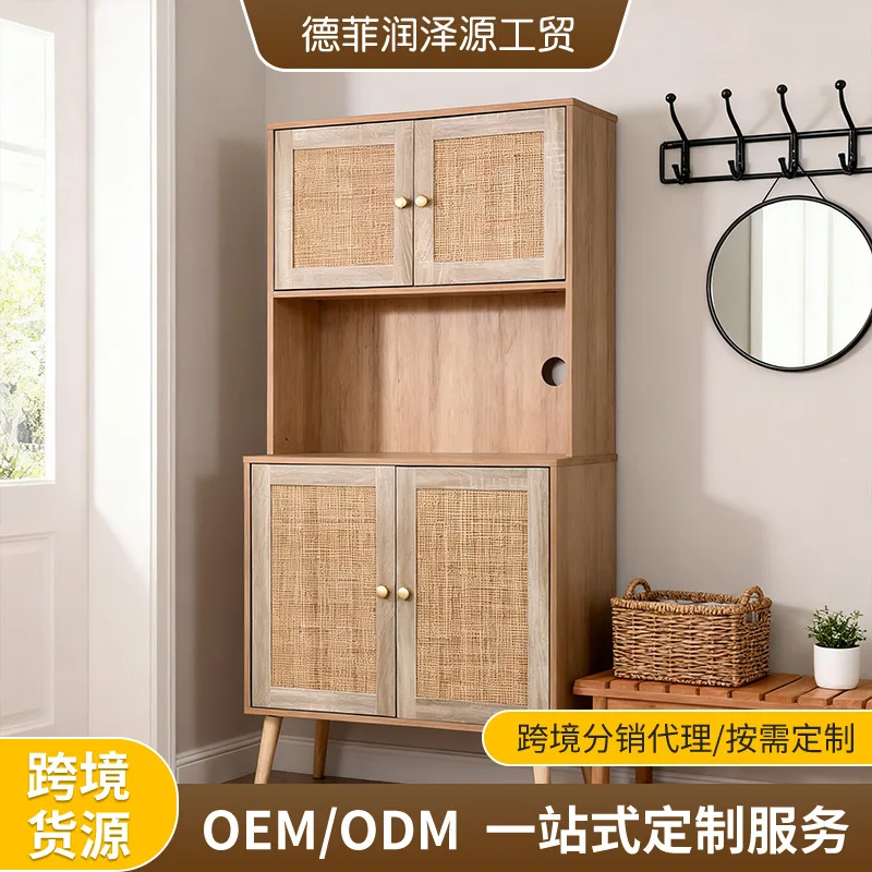 Cross-border bathroom cabinet combination entrance storage  shoe cabinet integrated can be customized