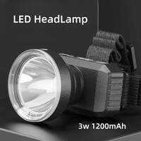 Headlamp LED Rechargeable Headlight Flashight High Power Mini Head Lamp  USB 18560 Type-c Headlamps Fishing For Night Working