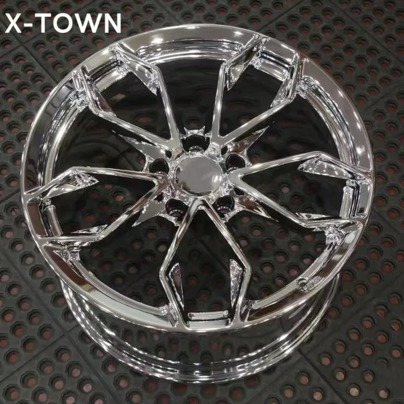 26 Style 18 19 20 22 24 Inches Multi‑Spoke Car Rims Chrome Finish 5x112 5x114.3 5x120 Alloy Forged Wheels For Buick For Dodge Fo