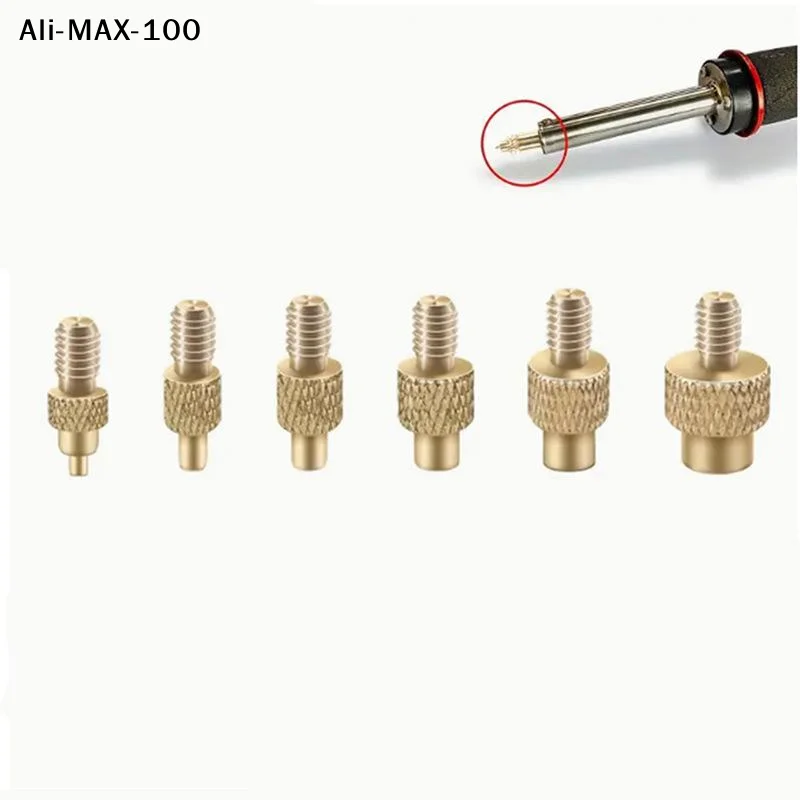 【AyS】7/9/10Pcs Heat Insert Nut Iron Tip M2 M3 M4 M5 M6 M8 Brass Thread Embedded Kit Tool For Plastic 3D Printer Soldering Iron