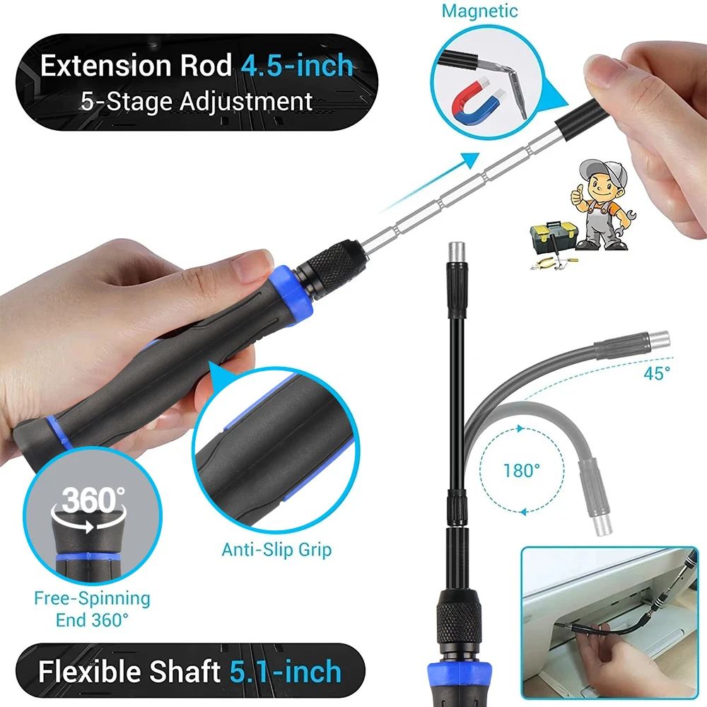 Upgraded Precision Screwdriver Set 130/152 in 1 Repair Tool Kit Magnetic Screwdriver Kit with Mini Built-in Box for Electronics