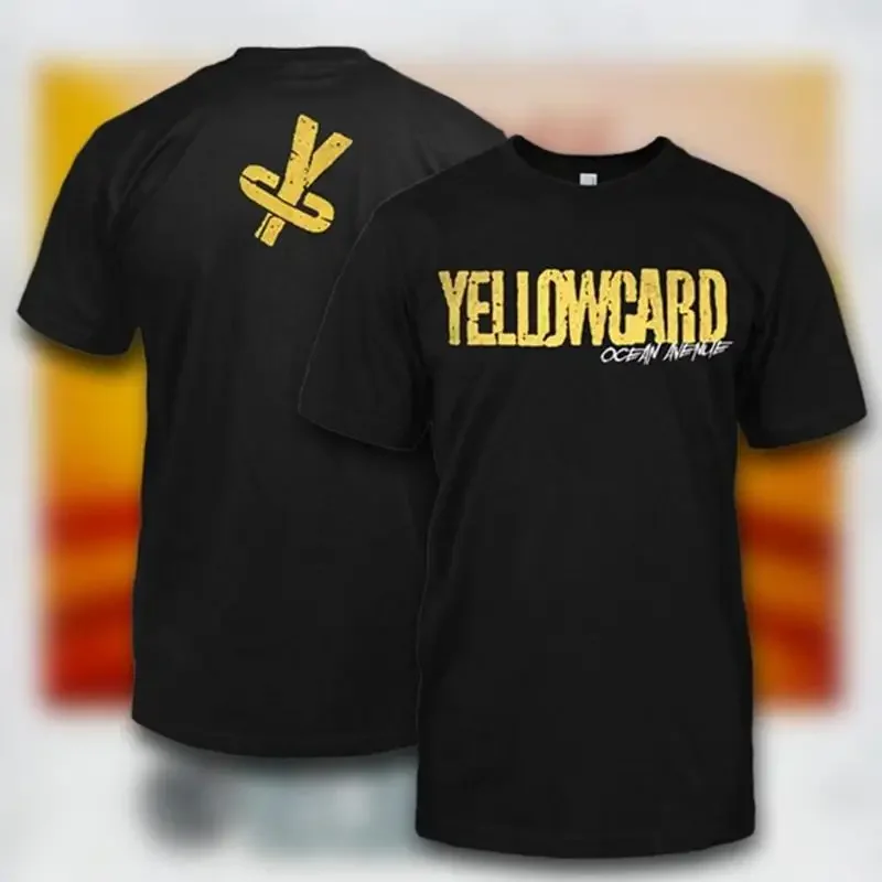 NEW Yellowcard Logo Band Classic For Fan Black All Size T Shirt HE1080