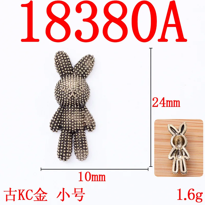 Korean version hair band headgear hair accessories alloy accessories retro cartoon animal bear rabbit DIY mobile phone case mate view 6