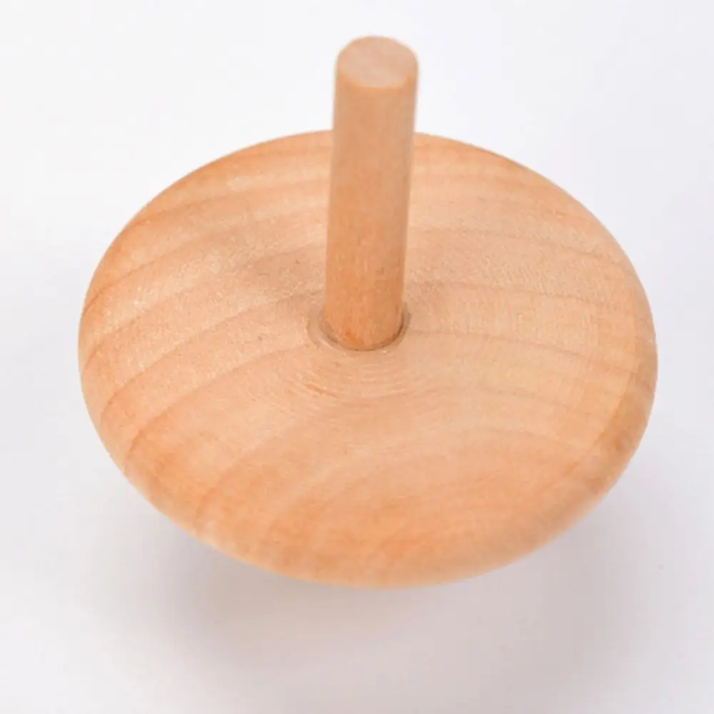 Leisure Wooden Handcraft Children Kid Educational Toy Spinning Top Rotate Classic Toy