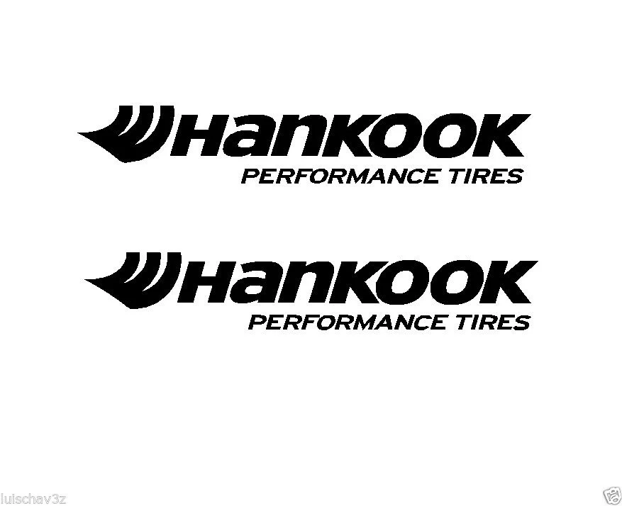 Hankook-Calcomanía para neumáticos de rendimiento, pegatina para Estilismo de coche, 2 piezas (2)