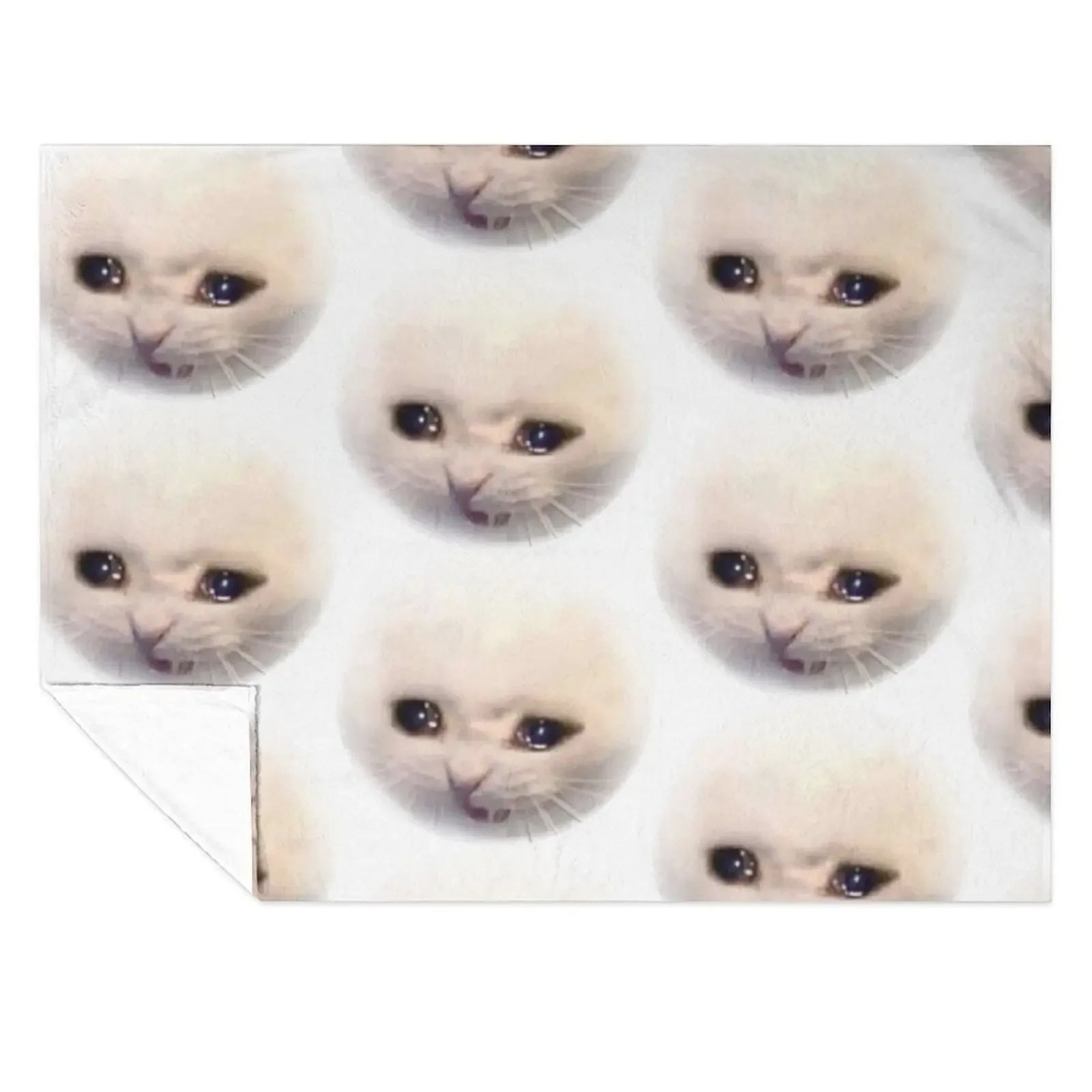 

sad cat Throw Blanket Tourist Blankets For Sofas Thermal manga Blankets
