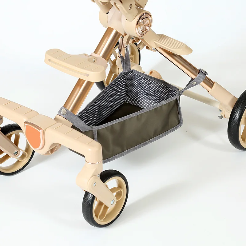 Stroller Bottom Frame Bottom Storage Basket Stroller Mesh Bag Storage Bag Shopping Bag Bottom Basket