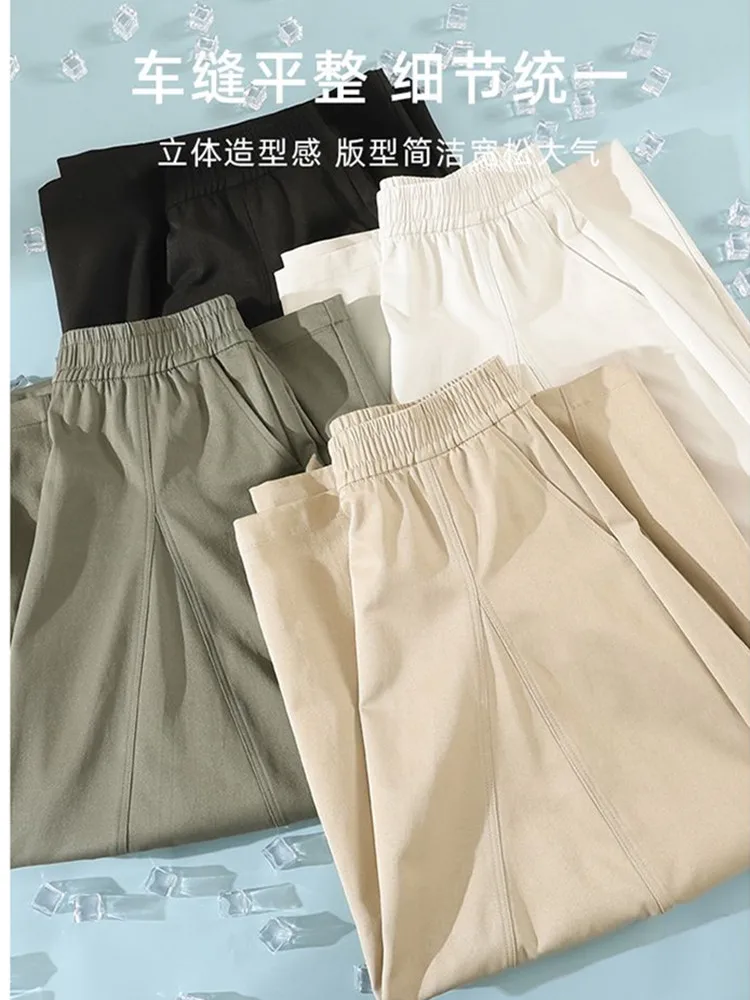 Femmes kaki élégant taille haute a-ligne jupes mi-longues été bureau quotidien mode coréenne décontracté bulle jupe femme noir 2025 nouveau