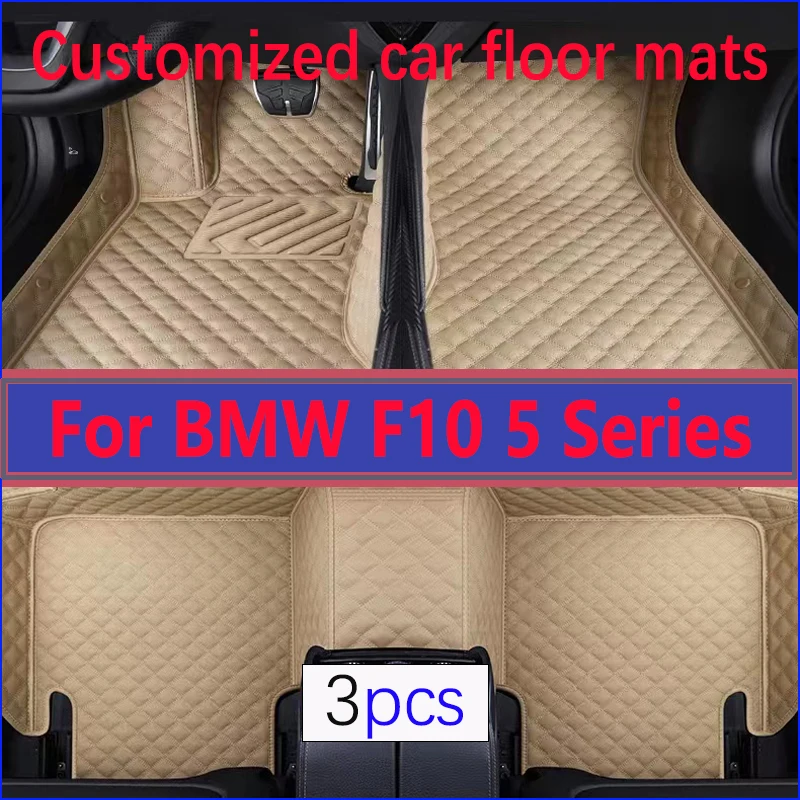 

RHD Car Floor Mats For BMW F10 5 Series 2016 2015 2014 2013 2012 2011 2010 Carpets Custom Foot Pads Auto Accessories Interior