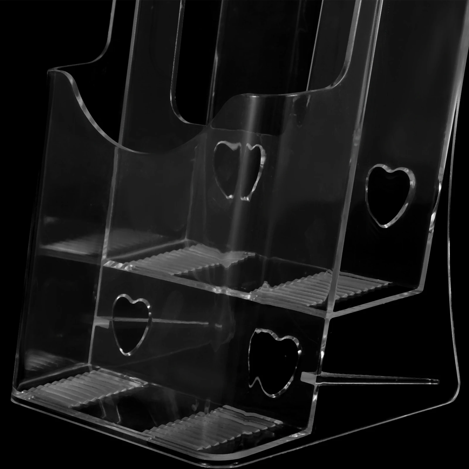 

Wall Mountable 2-Tier Acrylic Document Stand Clear File Storage Desk Organizer Brochure Rack Display Holder Flyer File