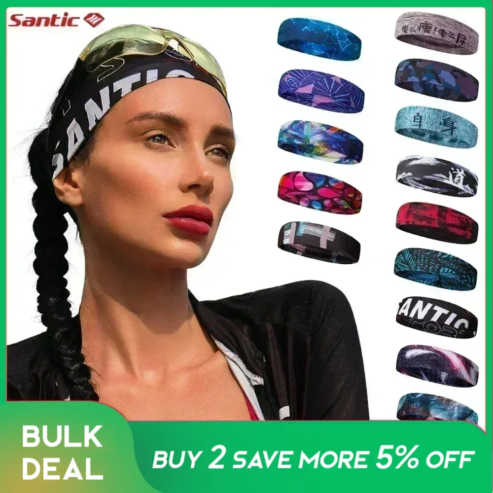 Santic Cycling Headband Outdoor MTB Road Bike Running Fishing Sports Headwear Summer Men Women Sunscreen Breathable Bandana