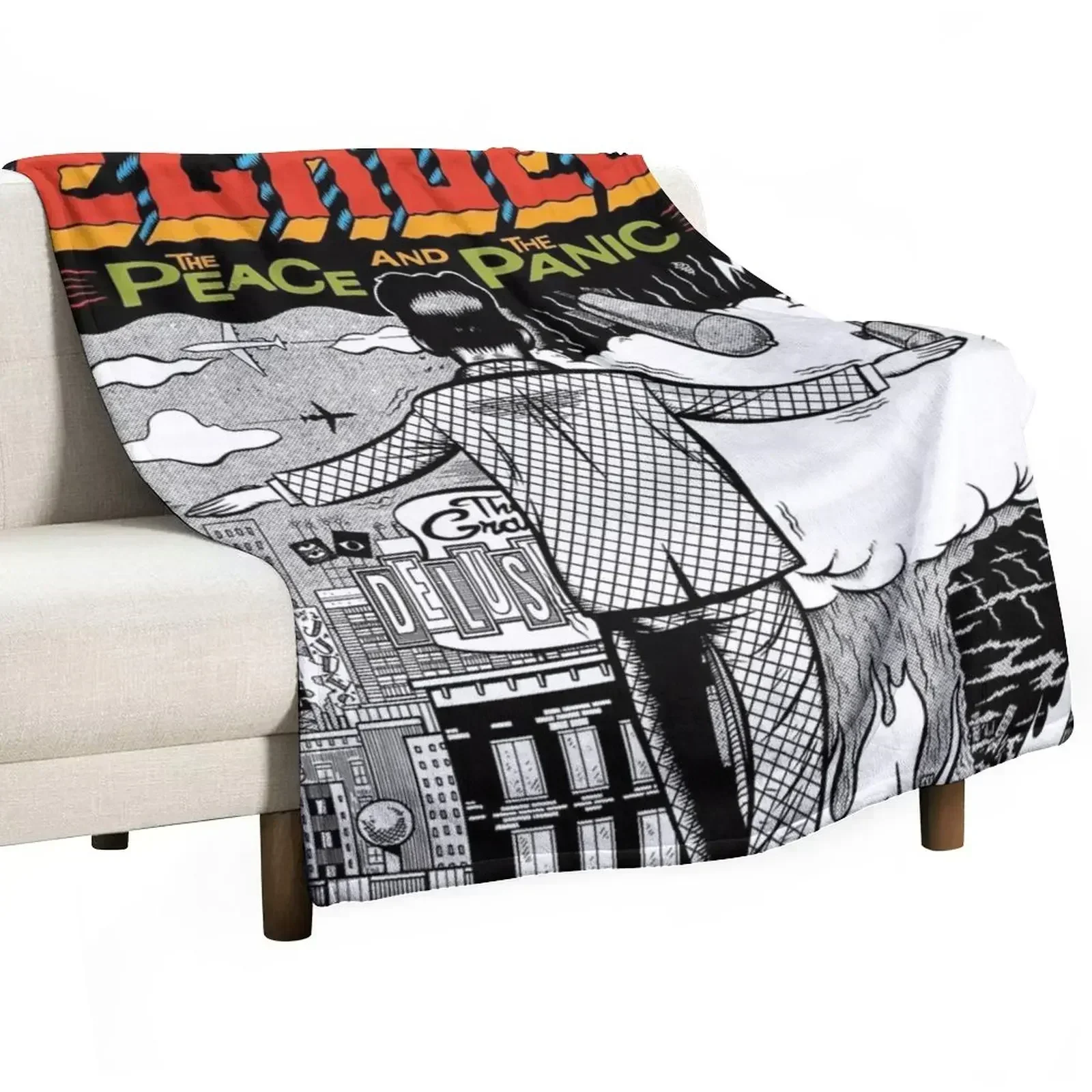 Peace and the panic Throw Blanket Blankets For Baby Single Bed covers Sofas Blankets