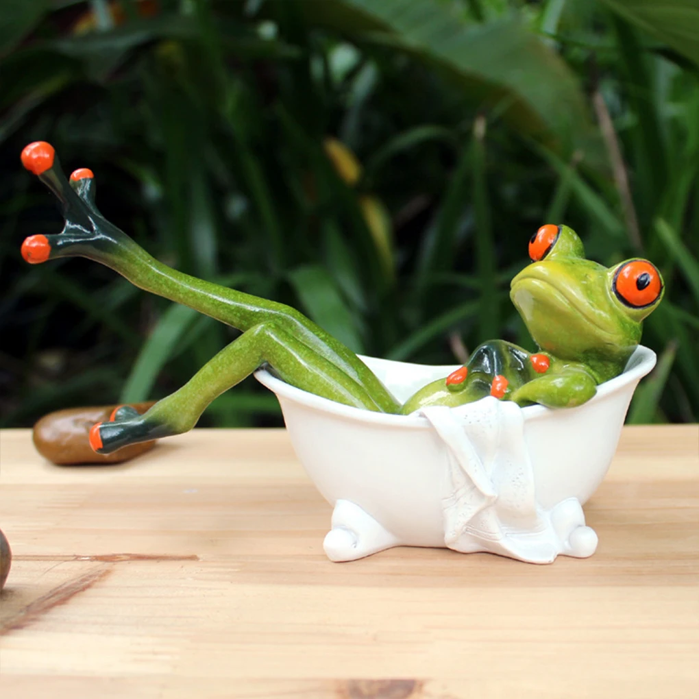 

Frog Figurine Decoration Home Ornaments For Adding Vitality Widely Used Resin Figurines