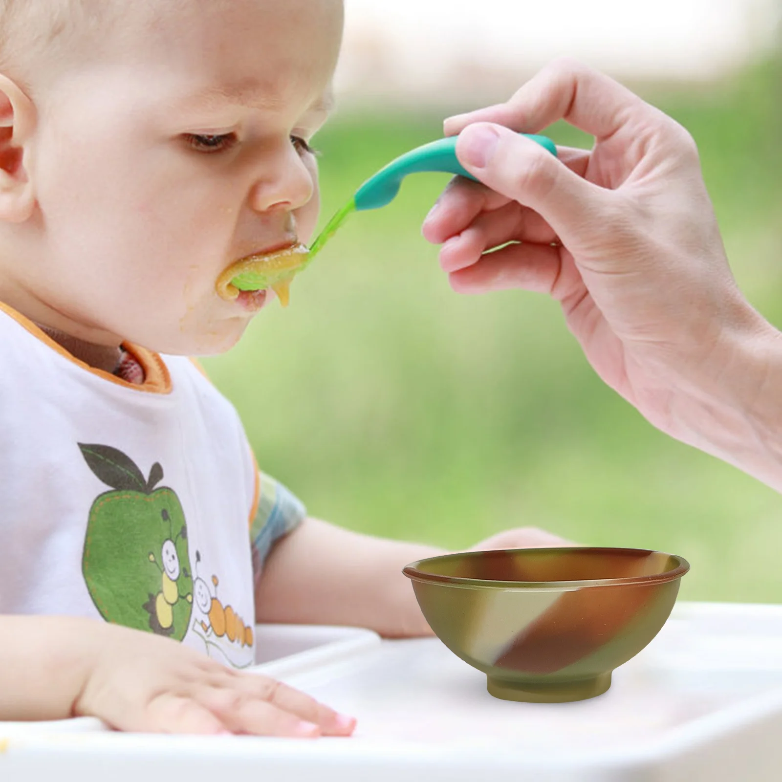 

8Pcs Baby Use Silicone Feeding Bowls Round Edges Safe Toddler Tableware Infant Food Supplement Bowls Durable Material