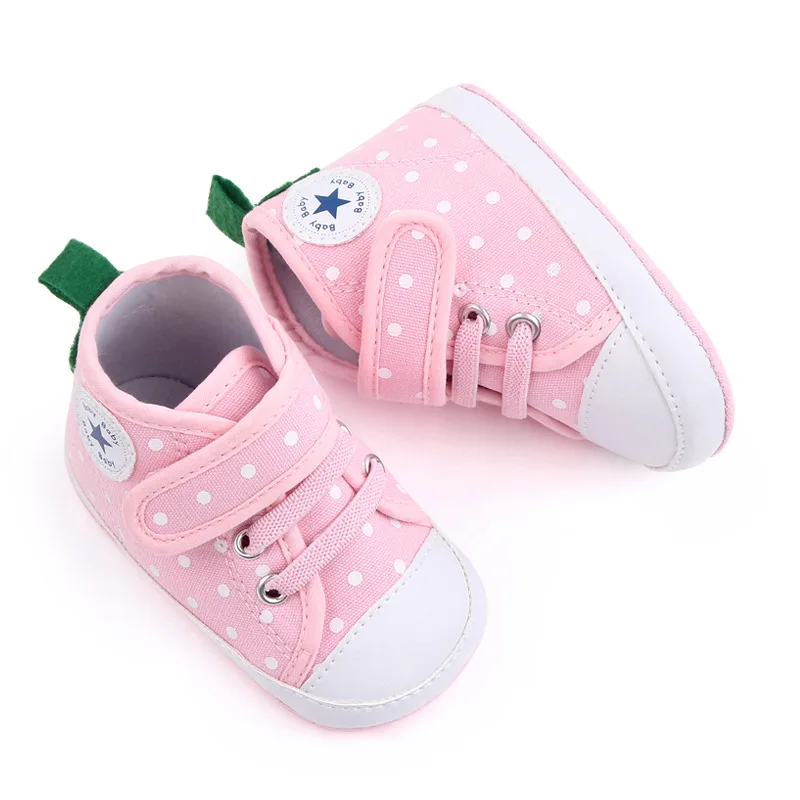 Scarpe casual per bambini Scarpe di tela per neonati per neonati Scarpe da ginnastica prewalker con suola morbida carina Scarpe da passeggio Primo