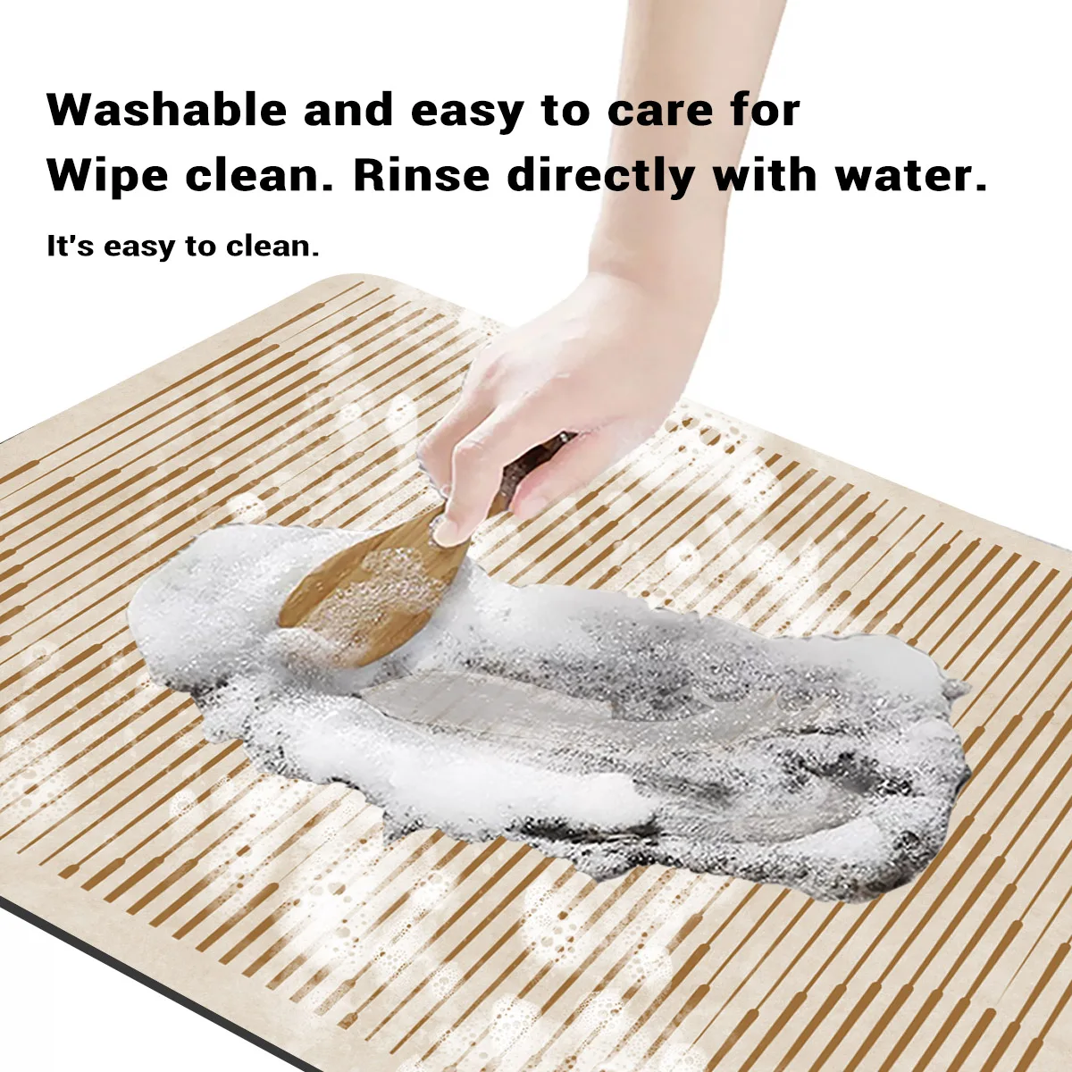 Diatomite Bathroom Foot Mat Absorbent Non-slip Bath Carpet Floor Mats Quick Dry Shower Rug Toilet Pad Doormat Washable